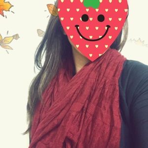 Lightweight Cranberry Scarf
